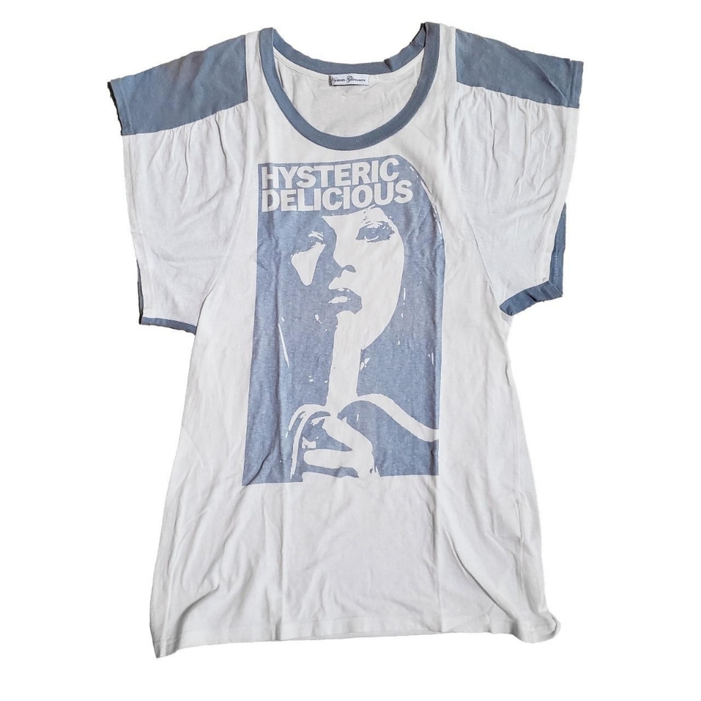 Hysteric Glamour Hysteric Delicious Banana Graphic Ruched Sleeve Tee Shirt
